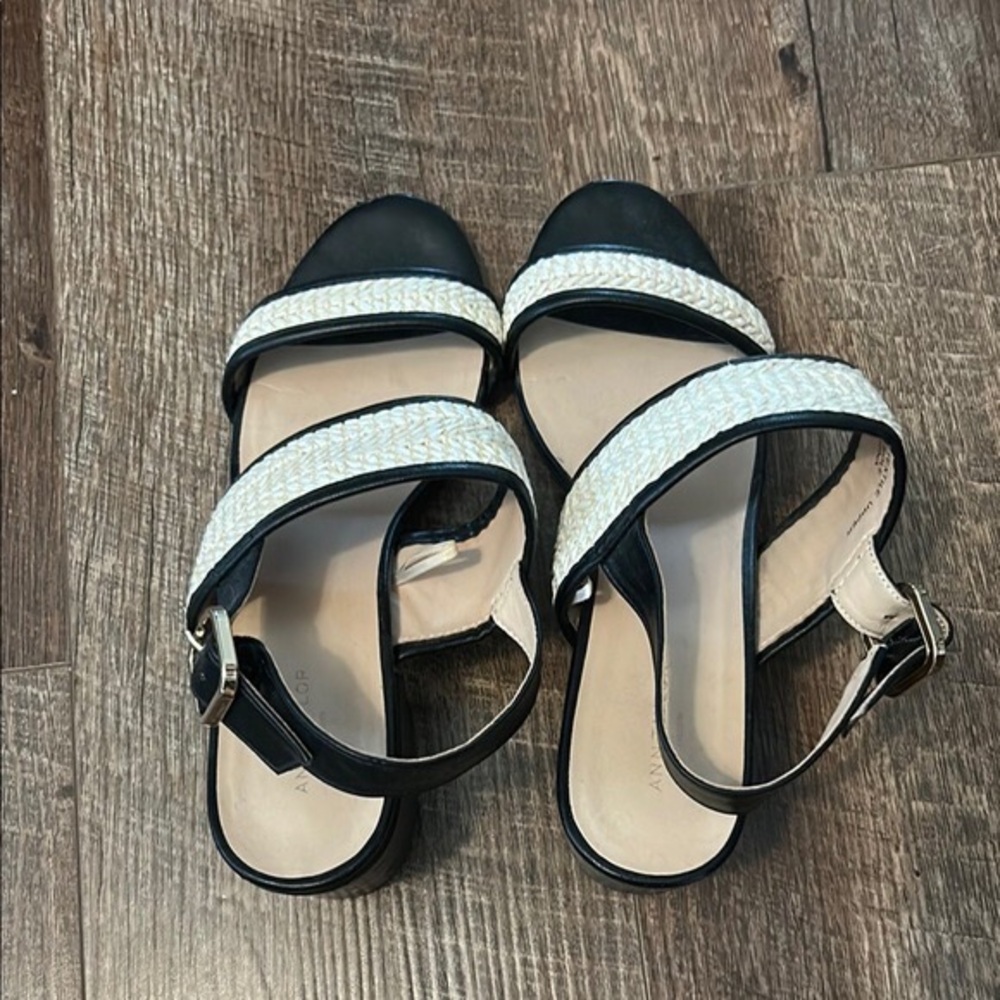 Black and White Women's Sandals